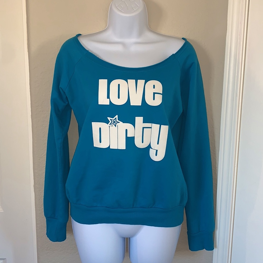 RARE 'Dirty Couture' by Pauly D 'LOVE DIRTY' top